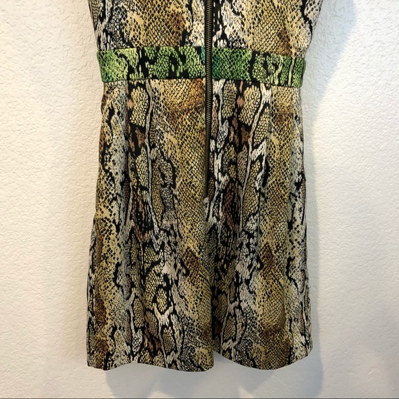 Naven Python Snake Print Cocktail Dress Sweetheart - Picture 7 of 12